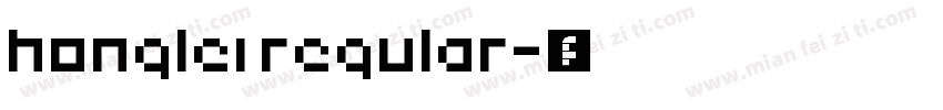 honglei regular字体转换